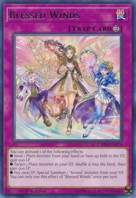 Blessed Winds - Chaos Impact YuGiOh trading card
