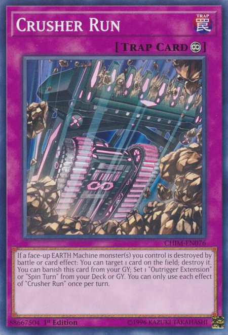 Crusher Run - Chaos Impact YuGiOh trading card