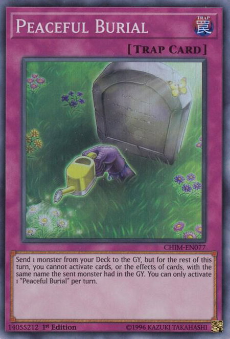 Peaceful Burial - Chaos Impact YuGiOh trading card