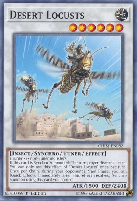 Desert Locusts - Chaos Impact YuGiOh trading card