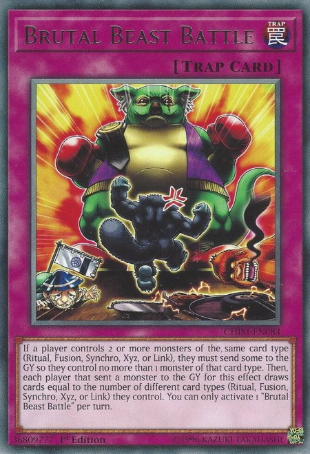 Brutal Beast Battle - Chaos Impact YuGiOh trading card