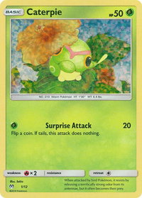 Caterpie - 1/12 - McDonald's Promos 2019 (MCD19) #001/012 - Rare Pokémon Trading Card