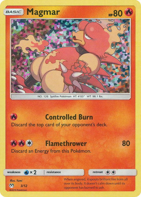 Magmar - 3/12 - McDonald's Promos 2019 Pokémon trading card