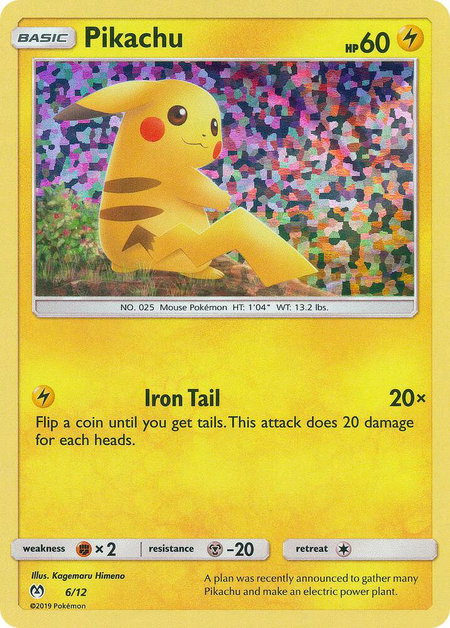 Pikachu - 6/12 - McDonald's Promos 2019 Pokémon trading card