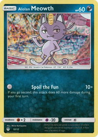Alolan Meowth - 10/12 - McDonald's Promos 2019 (MCD19) #010/012 - Rare Pokémon Trading Card
