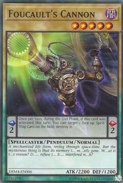 Foucault's Cannon trading card from Advanced Demo Deck Extra Pack Foucault's Cannon - Advanced Demo Deck Extra Pack YuGiOh trading card