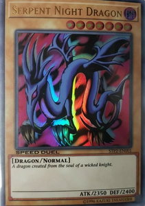 Serpent Night Dragon - Speed Duel: Tournament Pack 2 (STP2) #STP2-EN001 - Ultra Rare YuGiOh Trading Card