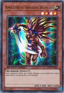 Amazoness Swords Woman - Speed Duel: Tournament Pack 2 (STP2) #STP2-EN004 - Ultra Rare YuGiOh Trading Card