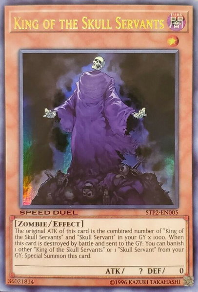King of the Skull Servants trading card from Speed Duel: Tournament Pack 2 King of the Skull Servants - Speed Duel: Tournament Pack 2 YuGiOh trading card