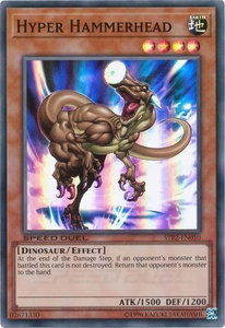 Hyper Hammerhead - Speed Duel: Tournament Pack 2 (STP2) #STP2-EN010 - Super Rare YuGiOh Trading Card