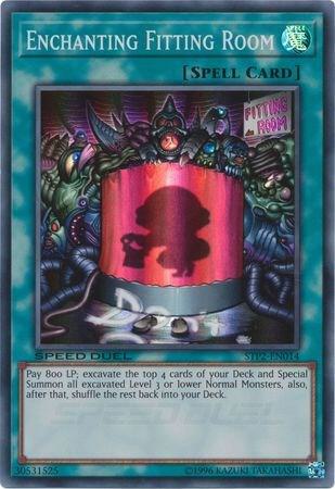 Enchanting Fitting Room trading card from Speed Duel: Tournament Pack 2 Enchanting Fitting Room - Speed Duel: Tournament Pack 2 YuGiOh trading card