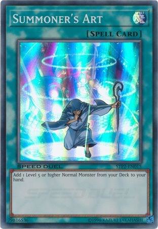 Summoner's Art trading card from Speed Duel: Tournament Pack 2 Summoner's Art - Speed Duel: Tournament Pack 2 YuGiOh trading card