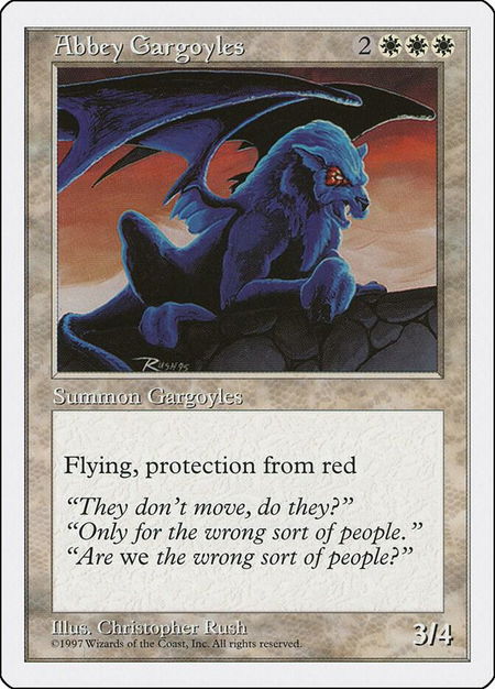 Abbey Gargoyles - Fifth Edition Magic: The Gathering trading card