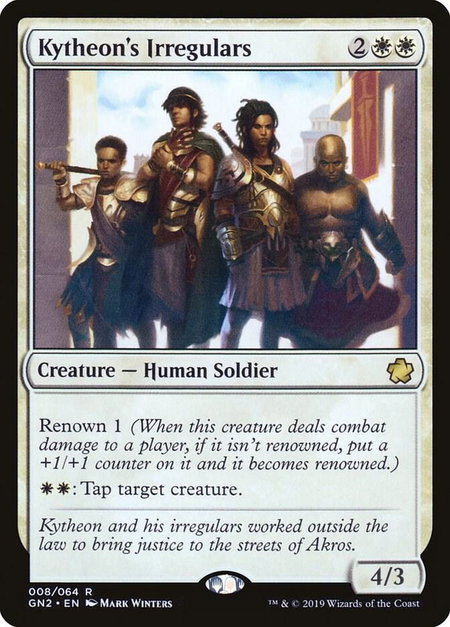 Kytheon's Irregulars - Magic Game Night 2019 Magic: The Gathering trading card