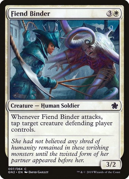 Fiend Binder - Magic Game Night 2019 Magic: The Gathering trading card