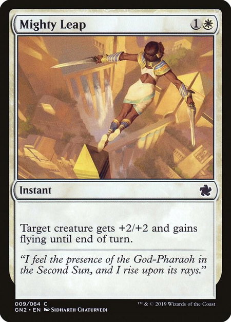 Mighty Leap - Magic Game Night 2019 Magic: The Gathering trading card