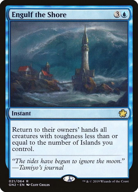 Engulf the Shore - Magic Game Night 2019 Magic: The Gathering trading card