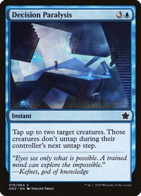 Decision Paralysis - Magic Game Night 2019 (GN2) #19 - Common Magic: The Gathering Trading Card
