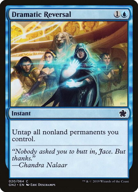 Dramatic Reversal - Magic Game Night 2019 Magic: The Gathering trading card