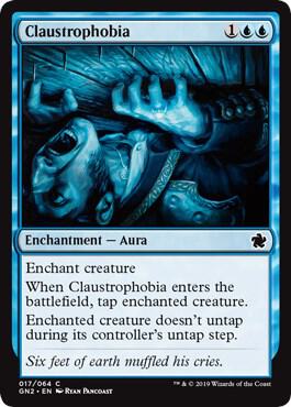 Claustrophobia - Magic Game Night 2019 Magic: The Gathering trading card
