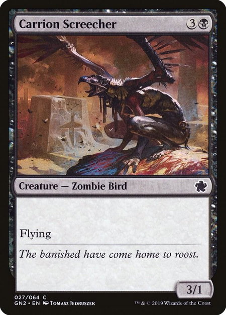 Carrion Screecher trading card from Magic Game Night 2019 Carrion Screecher - Magic Game Night 2019 Magic: The Gathering trading card