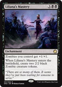 Liliana's Mastery - Magic Game Night 2019 (GN2) #31 - Rare Magic: The Gathering Trading Card