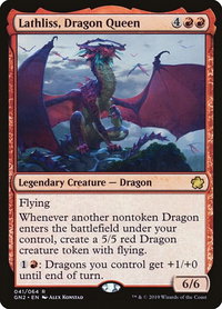 Lathliss, Dragon Queen - Magic Game Night 2019 (GN2) #41 - Rare Magic: The Gathering Trading Card