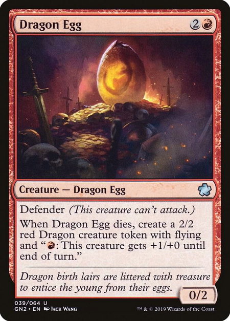 Dragon Egg - Magic Game Night 2019 Magic: The Gathering trading card