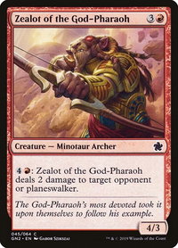 Zealot of the God-Pharaoh - Magic Game Night 2019 (GN2) #45 - Common Magic: The Gathering Trading Card