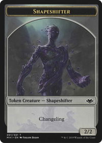 Shapeshifter // Emblem - Serra the Benevolent Double-Sided Token - Modern Horizons (MH1) #1 // 20 - Token Magic: The Gathering Trading Card