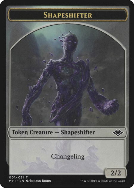 Shapeshifter // Emblem - Serra the Benevolent Double-Sided Token trading card from Modern Horizons Shapeshifter // Emblem - Serra the Benevolent Double-Sided Token - Modern Horizons Magic: The Gathering trading card