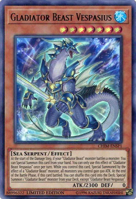 Gladiator Beast Vespasius (CHIM-ENSP1) - Chaos Impact YuGiOh trading card