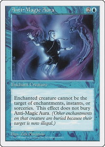 Anti-Magic Aura - Fifth Edition (5ED) #72 - Uncommon Magic: The Gathering Trading Card