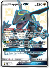 Rayquaza GX - 177a/168 - Alternate Art Promos (PR) #177a/168 - Rare Pokémon Trading Card