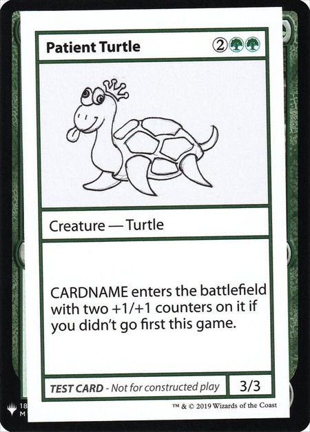 Patient Turtle - Mystery Booster: Convention Edition Exclusives Magic: The Gathering trading card