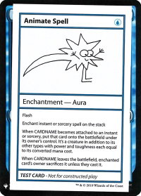 Animate Spell - Mystery Booster: Convention Edition Exclusives (CMB1) #null - Special Magic: The Gathering Trading Card