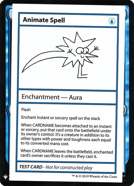 Animate Spell trading card from Mystery Booster: Convention Edition Exclusives Animate Spell - Mystery Booster: Convention Edition Exclusives Magic: The Gathering trading card