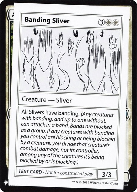 Banding Sliver - Mystery Booster: Convention Edition Exclusives Magic: The Gathering trading card
