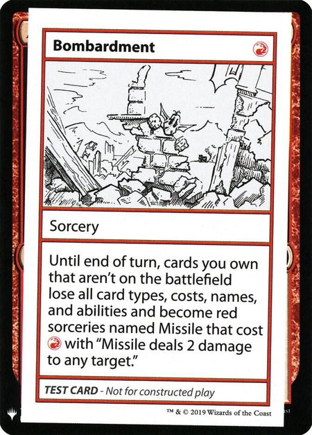 Bombardment - Mystery Booster: Convention Edition Exclusives Magic: The Gathering trading card