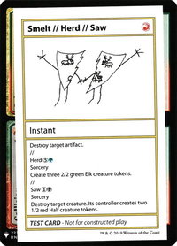 Smelt // Herd // Saw - Mystery Booster: Convention Edition Exclusives (CMB1) #null - Special Magic: The Gathering Trading Card