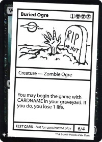 Buried Ogre - Mystery Booster: Convention Edition Exclusives (CMB1) #null - Special Magic: The Gathering Trading Card