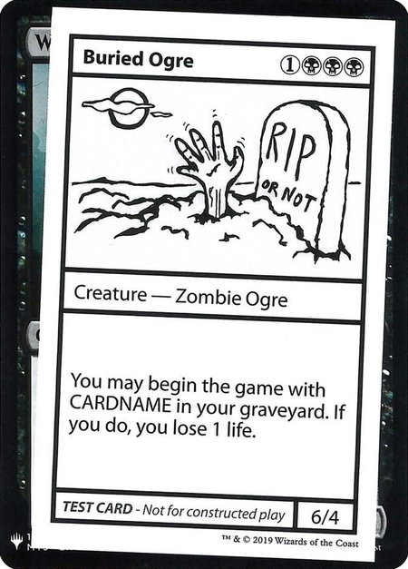 Buried Ogre trading card from Mystery Booster: Convention Edition Exclusives Buried Ogre - Mystery Booster: Convention Edition Exclusives Magic: The Gathering trading card