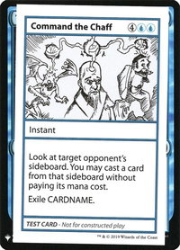 Command the Chaff - Mystery Booster: Convention Edition Exclusives (CMB1) #null - Special Magic: The Gathering Trading Card