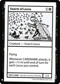 Swarm of Locus - Mystery Booster: Convention Edition Exclusives (CMB1) #null - Special Magic: The Gathering Trading Card