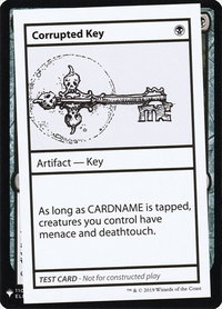Corrupted Key - Mystery Booster: Convention Edition Exclusives (CMB1) #null - Special Magic: The Gathering Trading Card