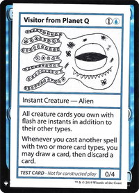 Visitor from Planet Q - Mystery Booster: Convention Edition Exclusives (CMB1) #null - Special Magic: The Gathering Trading Card