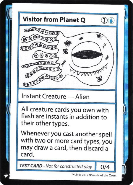 Visitor from Planet Q - Mystery Booster: Convention Edition Exclusives Magic: The Gathering trading card
