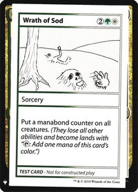 Wrath of Sod - Mystery Booster: Convention Edition Exclusives (CMB1) #null - Special Magic: The Gathering Trading Card