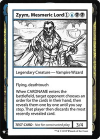 Zyym, Mesmeric Lord - Mystery Booster: Convention Edition Exclusives (CMB1) #null - Special Magic: The Gathering Trading Card
