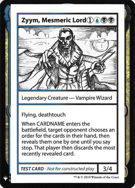 Zyym, Mesmeric Lord - Mystery Booster: Convention Edition Exclusives Magic: The Gathering trading card